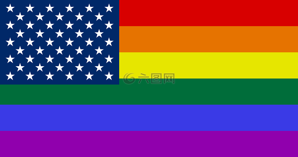 彩虹旗,美国和 lgbt,glbt