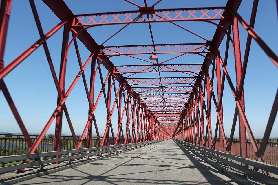 桥,金属,结构