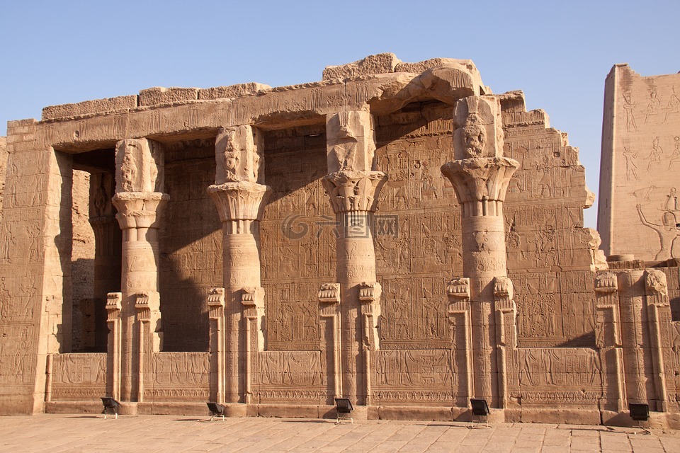 寺庙,埃及,支柱