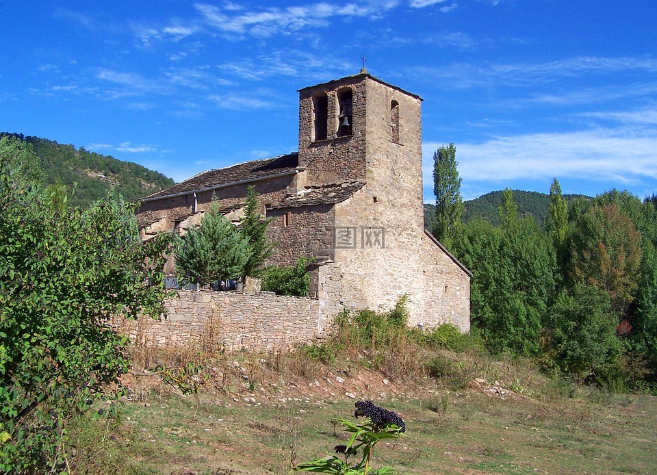 教会,净资产罗马内,西班牙