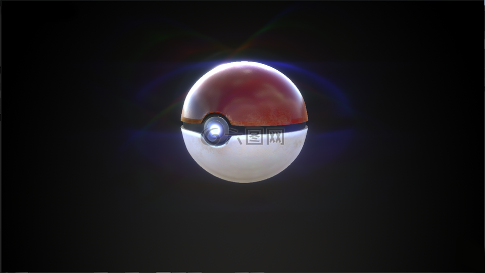 pokeball,宠物小精灵,3d