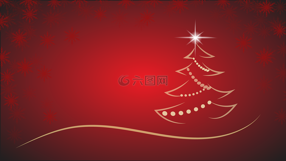 圣诞节,圣诞树,明星