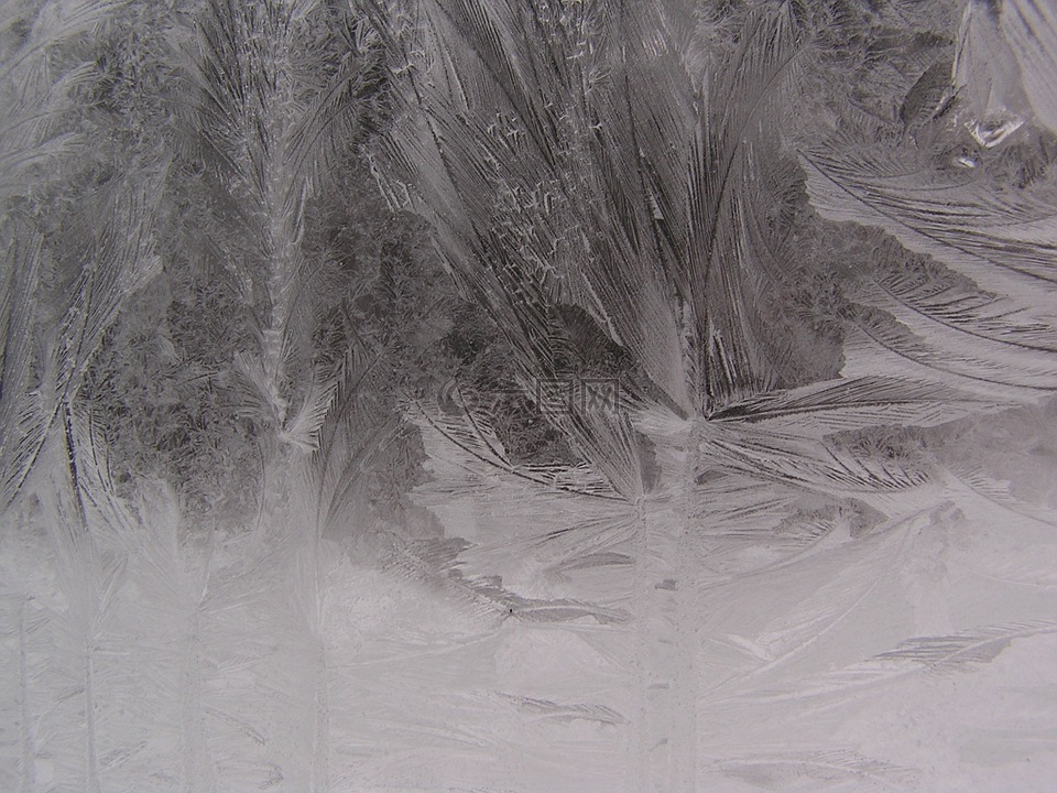积冰,冬窗,霜窗口