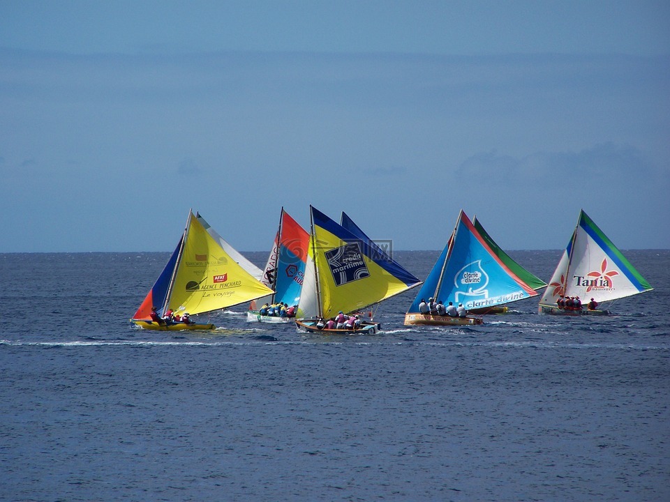 帆船赛,瓜德罗普岛,小船