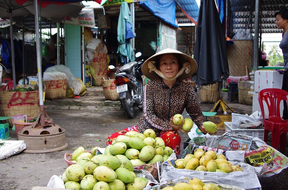 市场,胡志明市,湄公河