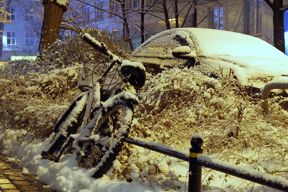 冬季,暴雪,雪