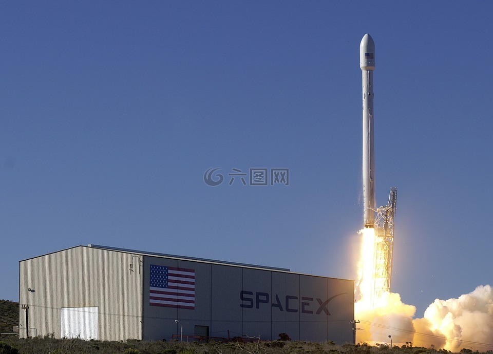 升空,火箭发射,spacex公司