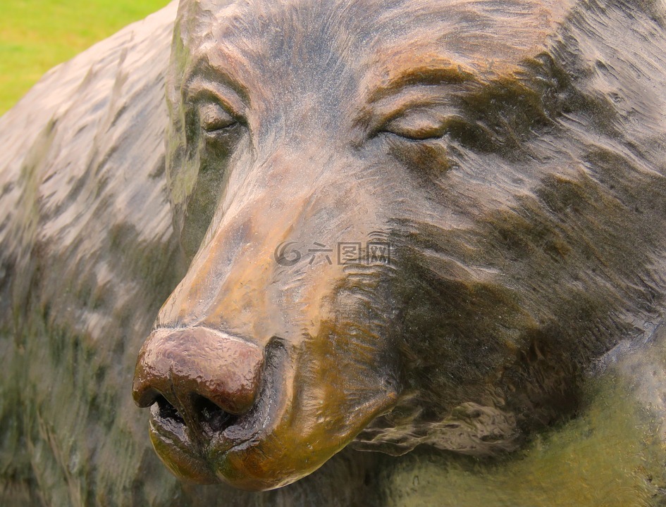 熊雕塑,雕塑,熊
