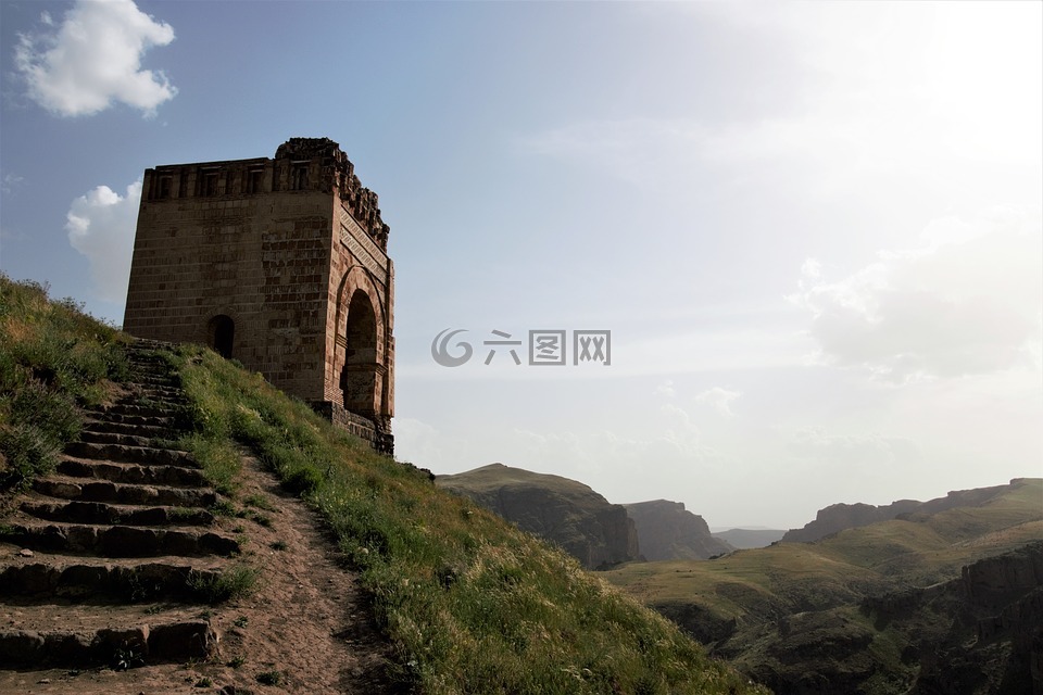 zahhak城堡,阿塞拜疆省,hashtrud
