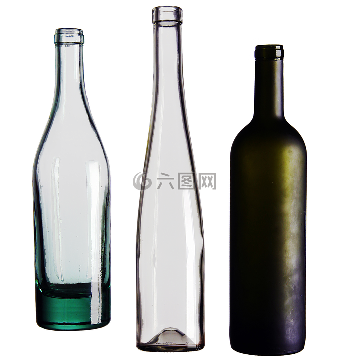 葡萄酒瓶,玻璃,孤立