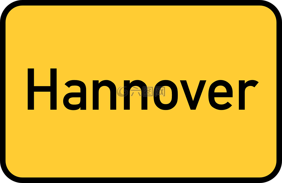 汉诺威,镇标志,市区范围标志