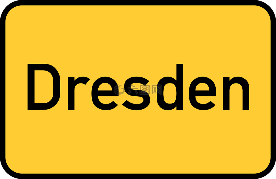 德勒斯登,镇标志,市区范围标志