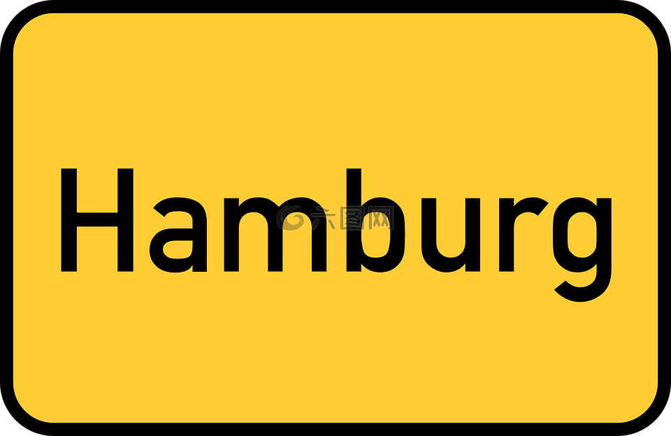 汉堡,镇标志,市区范围标志