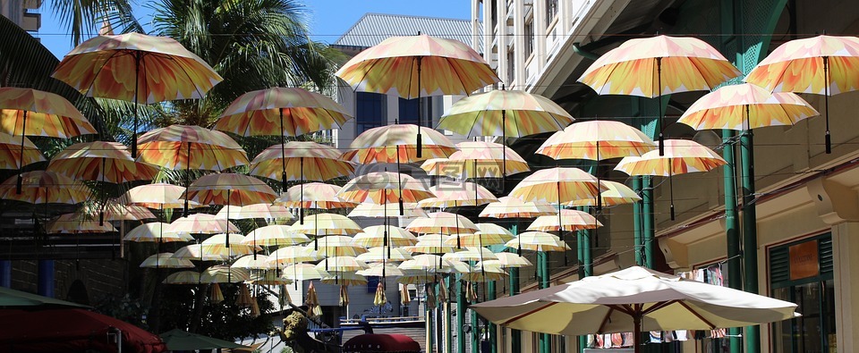 阳伞,路易港,毛里求斯