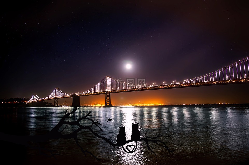 旧金山,奥克兰,海湾大桥