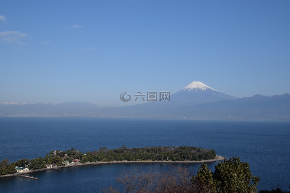 富士山,沼津,山