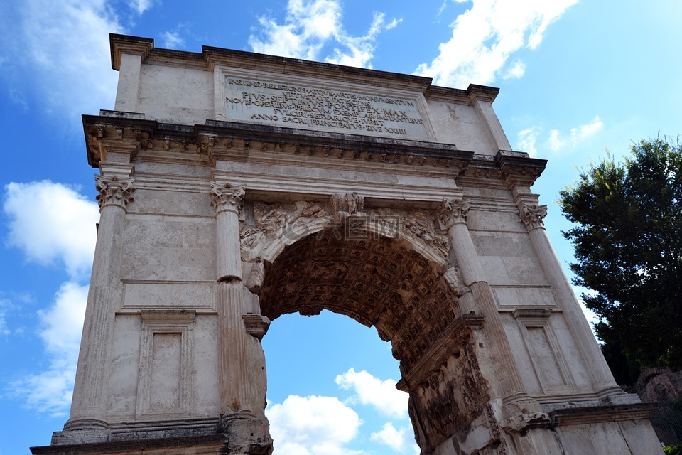 提图斯凯旋门,方,罗马