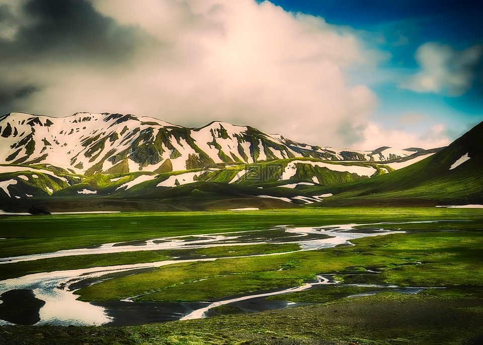 冰岛,旅游,山