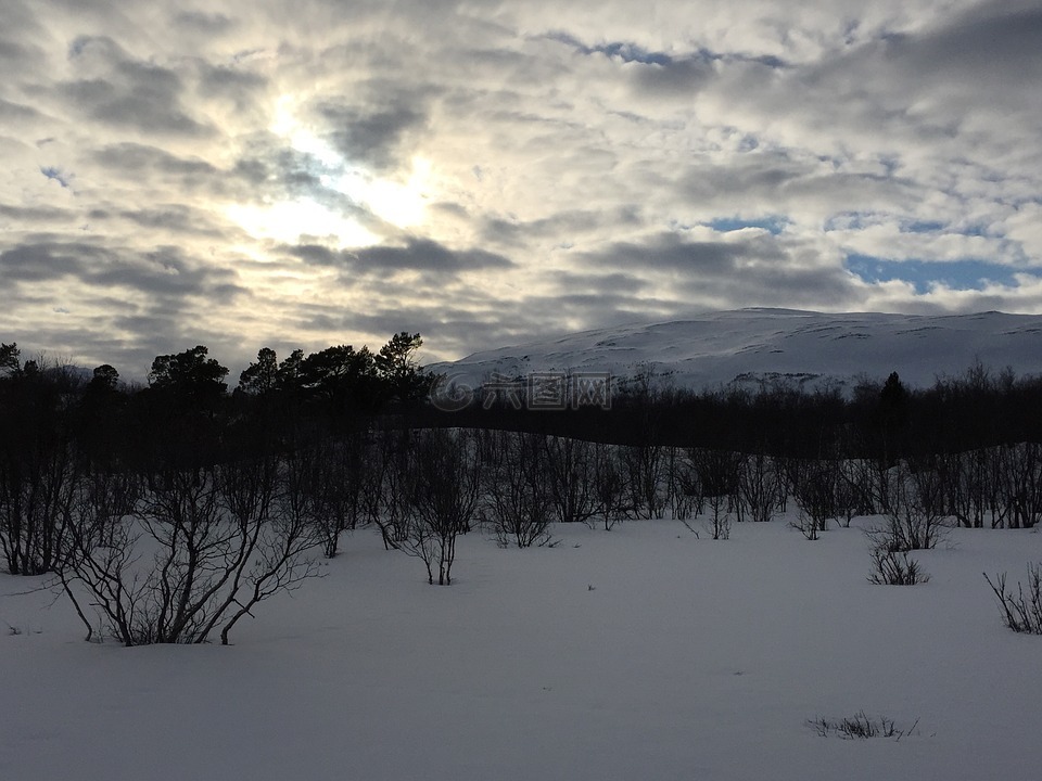 阿比斯库,雪,瑞典