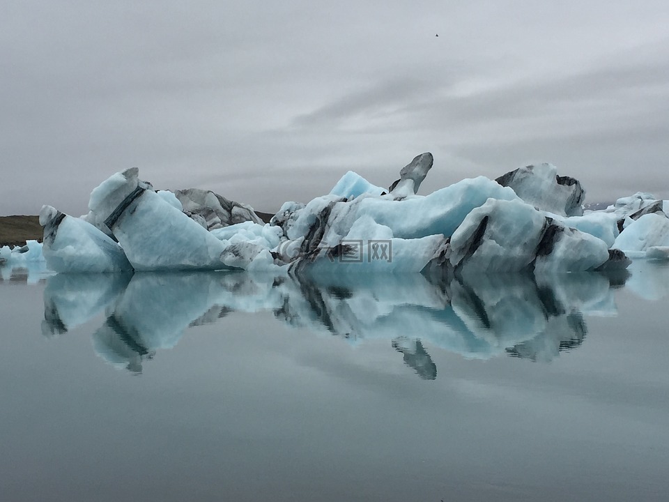 冰山,冰岛,冰川