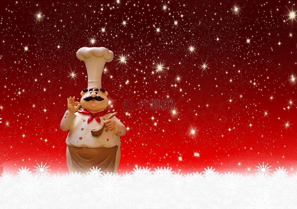 圣诞节,烹饪,厨师