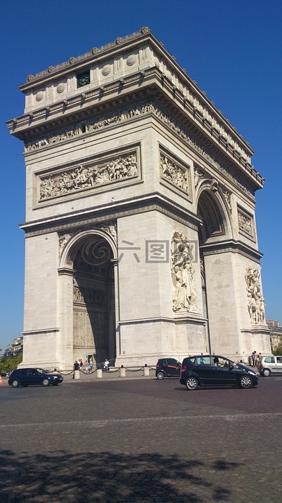 凯旋门,巴黎,建设