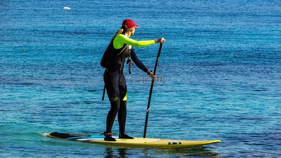 paddleboarding,运动,桨