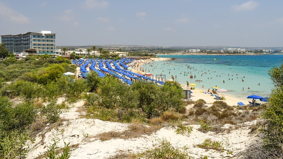 塞浦路斯,阿依,makronissos海滩