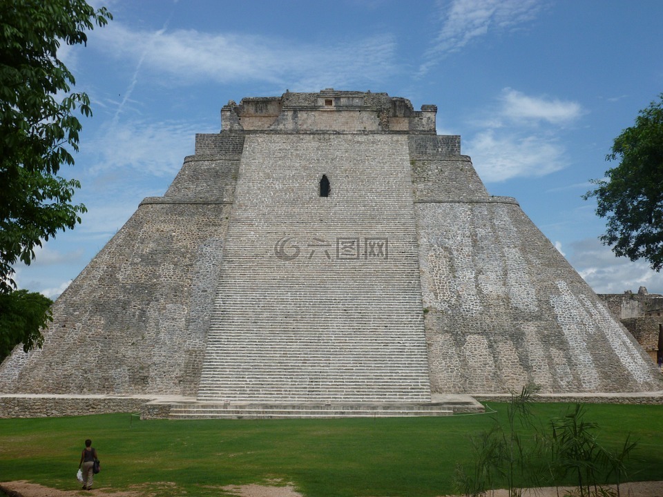金字塔,墨西哥,玛雅金字塔