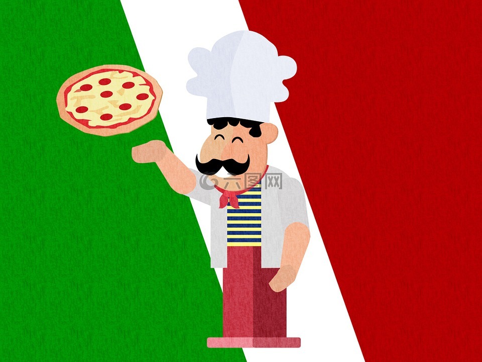 比萨,意大利的,食品