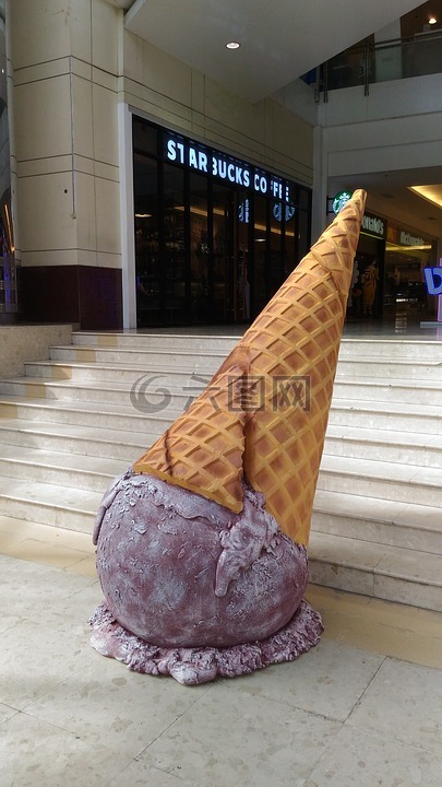 冰淇淋,百货商店,曼谷