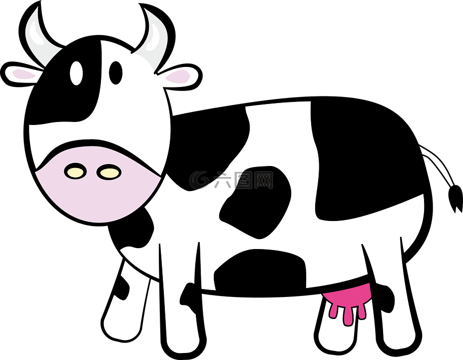 动物,牛,卡通