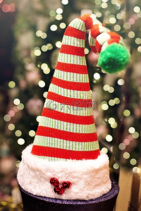 圣诞老人帽子,小精灵帽子,圣诞节