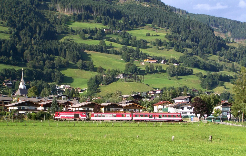 窄轨铁路,景观,奥地利