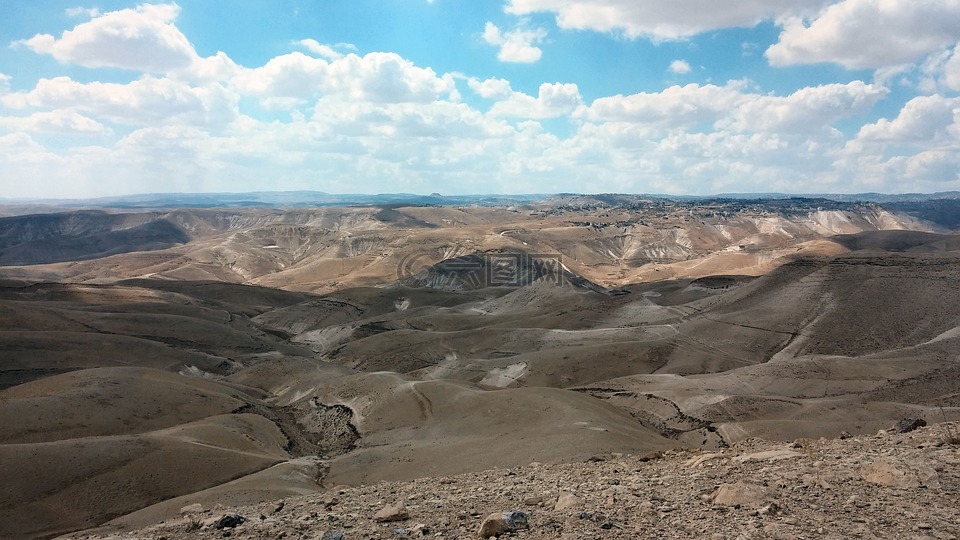 沙,沙漠,犹太的沙漠