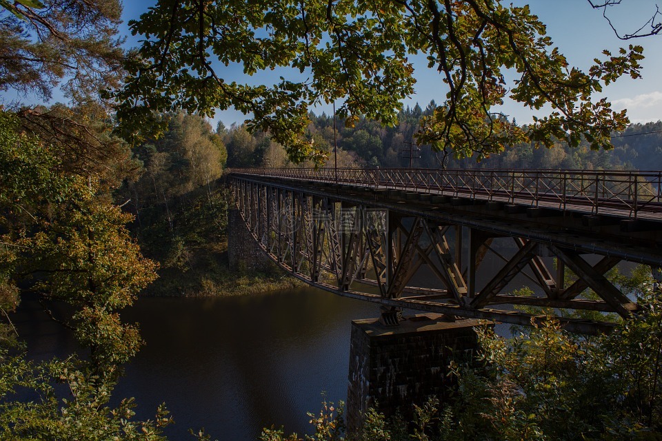 桥,高架桥,铁路