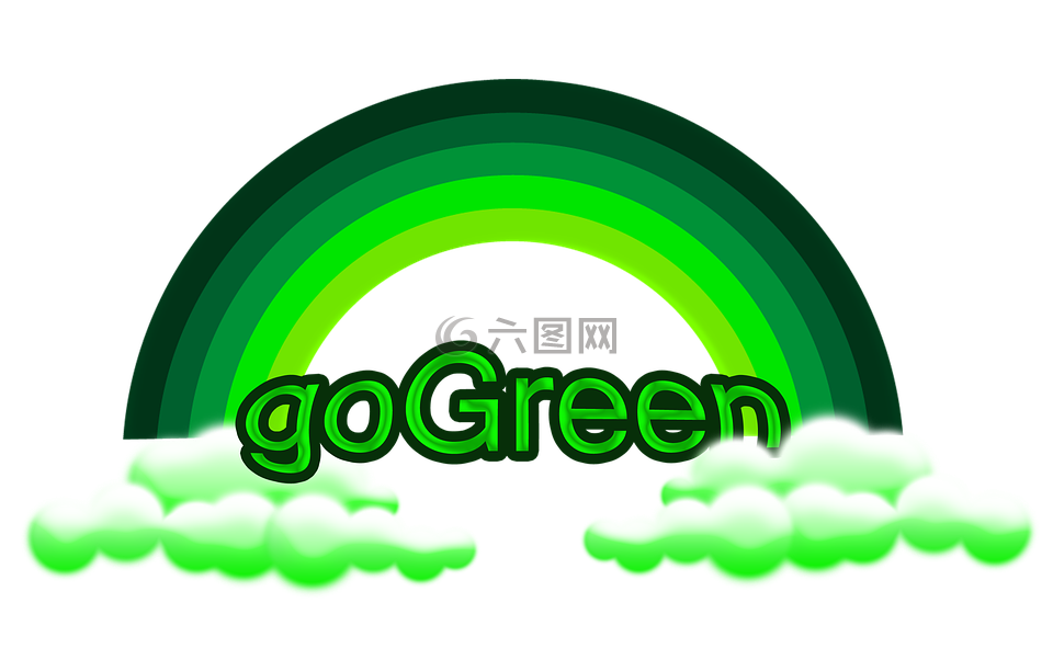 走向绿色,绿色,图