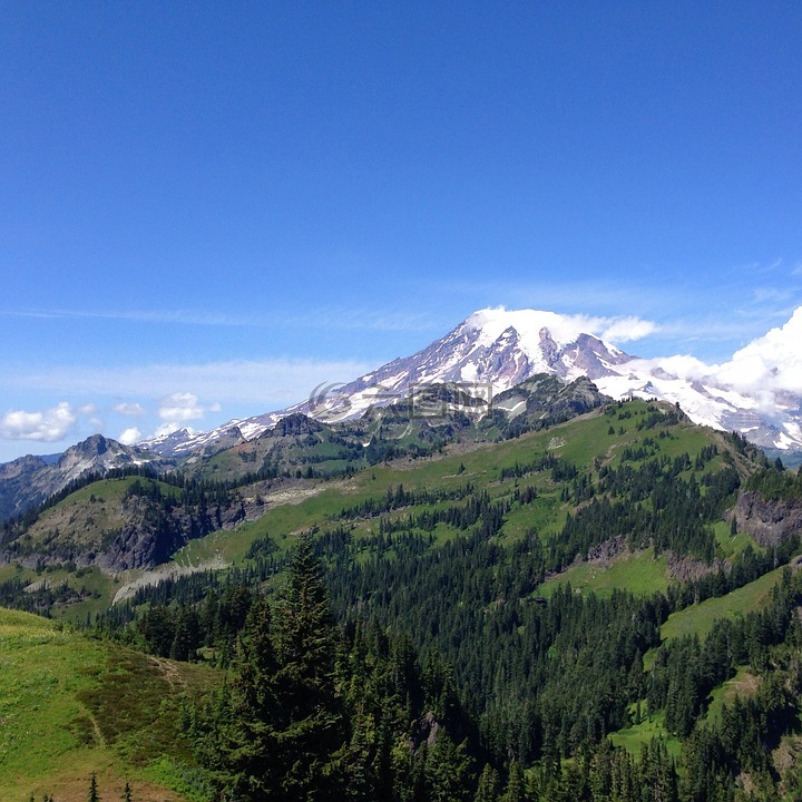 山,雷尼尔,西北