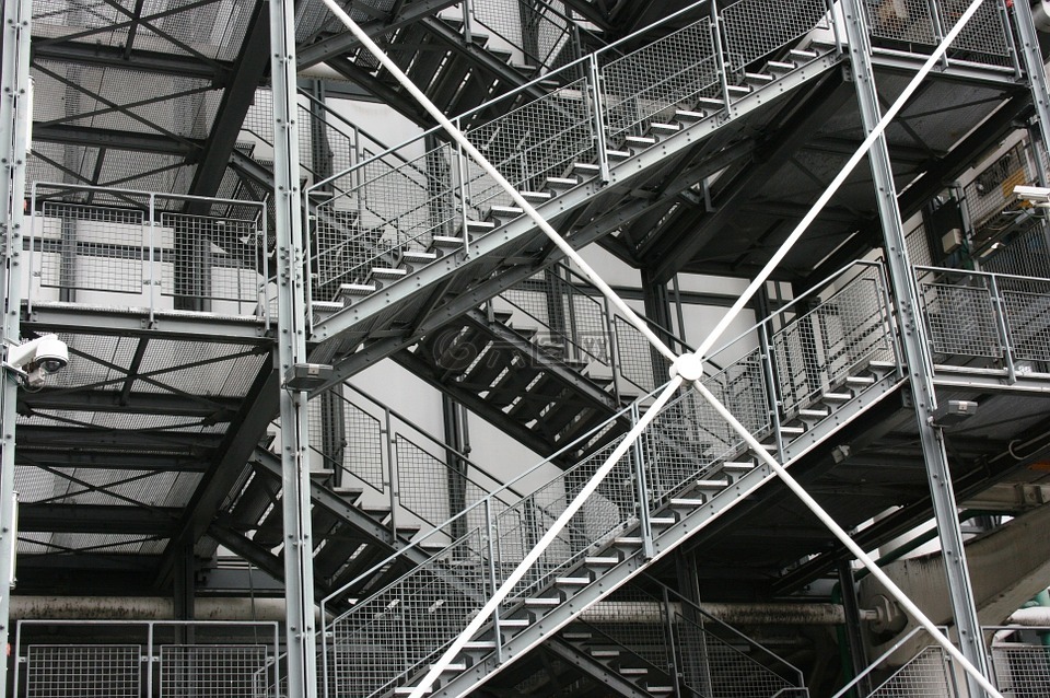 梯子,蓬皮杜,现代建筑