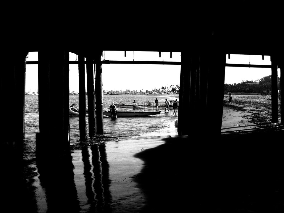 圣莫尼卡码头,加利福尼亚州,赛艇队