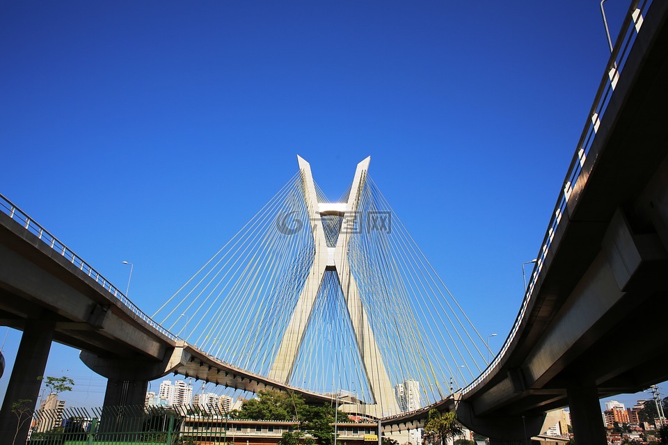 桥,斜拉桥,圣保罗