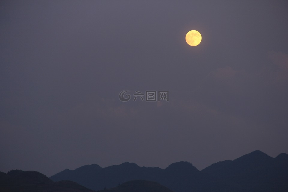 贵州,月亮,中秋