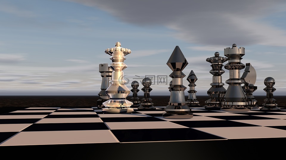 象棋,国际象棋游戏,那位女士