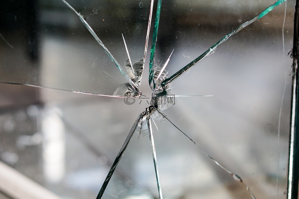 玻璃,破碎,碎片化