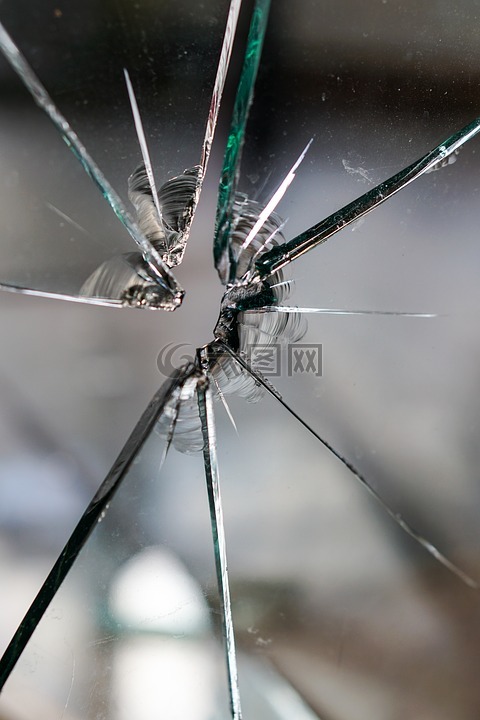玻璃,破碎,碎片化