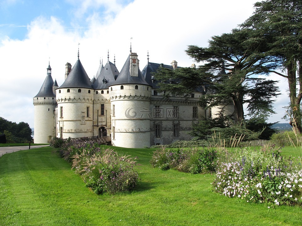 domaine de 肖蒙,卢瓦尔,在法国城堡