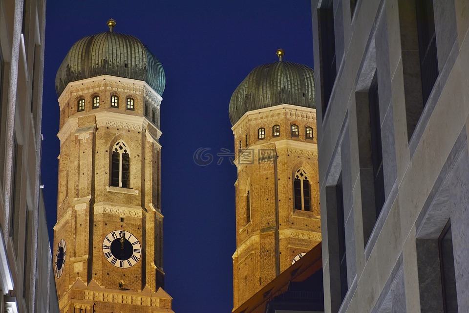 圣母教堂,慕尼黑,塔