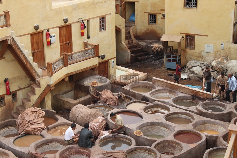 制革厂,摩洛哥,外观