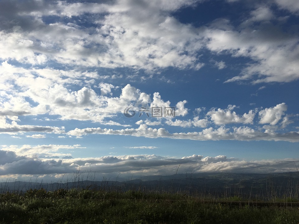 西西里,景观,云