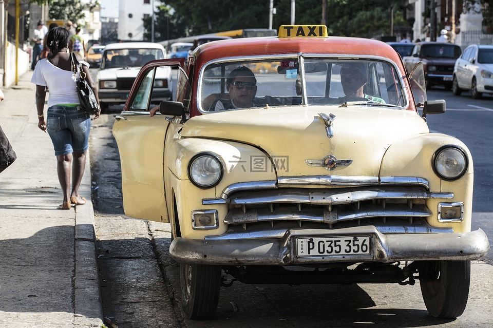 古巴,车,哈瓦那